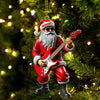 Joycorners Custom Name Santa Guitar Ornament, Santa Christmas Gift15 2D Flat LM2111