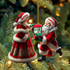 Joycorners Custom Name Couple Ornament, Couple Christmas Gift5 2D Flat LM2111