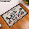 Joycorners Brahman Life is Better Custom Name Doormat