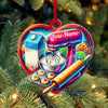 Joycorners Custom Name Ornament, Baker Heart 2D Flat LM2211