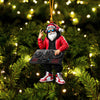 Joycorners Santa DJ Home Decor Christmas Ornament, Personalized Ornament 2D Flat LM2211