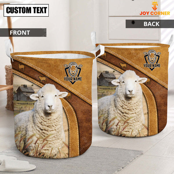 Joycorners  Sheep Brown  Custom Name  Basket