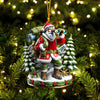 Joycorners Santa Discovery Home Decor Christmas Ornament, Personalized Ornament 2D Flat LM2211