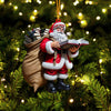 Joycorners Book Santa Christmas Home Decor Christmas Ornament, Personalized Ornament 2D Flat LM2211