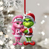 Joycorners ELF Couple Christmas Ornament, Personalized Ornament 2D Flat LM2211