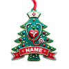 Joycorners Custom Name Nurse Ornament, Christmas Gift for Nurses 2D Flat LM2111
