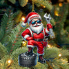 Joycorners Custom Name Mechanic Santa Ornament, Mechanic Christmas Gift5 2D Flat LM2111