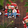 Joycorners Custom Couple Christmas Ornament, Personalized Ornament 2D Flat LM2211