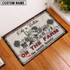 Joycorners Texas Longhorn Life is Better Custom Name Doormat