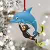 Joycorners Dolphin Trainer Home Decor, Christmas Ornament, Personalized Ornaments 2D Flat LM2111