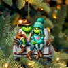 Joycorners ELF Couple On Car Home Decor Christmas Ornament, Personalized Ornament 2D Flat LM2211