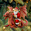 Joycorners Custom Name Santa Dragon Ornament, Christmas Gift for Dragon Lover86 2D Flat LM2111