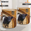 Joycorners  Belted Galloway Cattle Brown  Custom Name  Basket