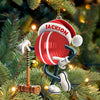 Joycorners Custom Name Croquet Ornament, Croquet Christmas Gift 2D Flat LM2111