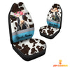 Joycorners Holstein Pattern Customized Name Dairy Cow Car Seat Cover Set