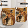 Joycorners Jersey Cattle Brown  Custom Name  Basket