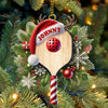Joycorners Custom Name Pickle Ball Ornament, Pickle Ball Christmas Gift 2D Flat LM2111