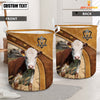 Joycorners  Hereford Cattle Brown  Custom Name  Basket
