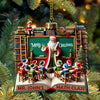 Joycorners Custom Name Teacher Ornament, Teacher Christmas Decoration 2D Flat LM2111