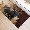 Joycorners Black Angus Live Like Someone Left The Gate Open Doormat