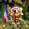Joycorners Custom Name France Ornament, France Lover Christmas Gift 2D Flat LM2111
