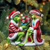 Joycorners Custom Name Couple Ornament, Couple Christmas Gift 2D Flat LM2111