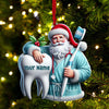 Joycorners Santa Dentist Ornament, Personalized Ornament 2D Flat LM2211