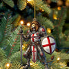Joycorners Custom England Lion Ornament, Personalized Ornament 2D Flat LM2211