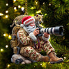 Joycorners Custom Name Photographer Santa Ornament, Photographer Christmas Gift Decoration25 2D Flat LM2111