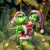 Joycorners Custom Name Couple Christmas Ornament, Lover Christmas Gift3 2D Flat LM2111