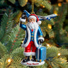 Joycorners Custom Name Pilot Santa Ornament, Pilot Christmas Gift 2D Flat LM2111