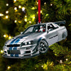 Joycorners Custom Name Santa Car Ornament, Santa Christmas Gift Decoration 2D Flat LM2111