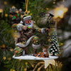 Joycorners Deer Hunter Christmas Ornament, Personalized Ornament 2D Flat LM2211