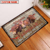 Joycorners Beefmaster Custom Name- Home To Where The Herd Is FarmHouse Doormat