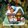 Joycorners Custom Name and Photo Family Ornament, Family Christmas Decoration 2D Flat LM2211