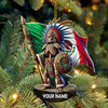 Joycorners Custom Name Mexico Ornament, Christmas Gift for Mexico Lover 2D Flat LM2111