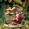 Joycorners Custom Name Japan Santa Ornament, Japan Lover Christmas Gift54 2D Flat LM2111