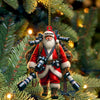 Joycorners Photographer Santa Home Decor Christmas Ornament, Personalized Ornament 2D Flat LM2211