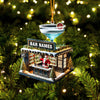 Joycorners Santa Bar Home Decor Christmas Ornament, Personalized Ornament 2D Flat LM2211
