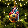 Joycorners Ball Heart Home Decor Christmas Ornament, Personalized Ornament 2D Flat LM2211