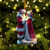 Joycorners Santa Couple Christmas Ornament, Personalized Ornament 2D Flat LM2211
