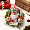 Joycorners Custom Name Ornament, Christmas Santa Chef 2D Flat LM2211