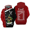 CHEF - Personalized Name 3D Black & Red All Over Printed Shirt