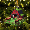 Joycorners Santa's Farm Christmas Ornament, Personalized Ornament 2D Flat LM2211