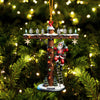 Joycorners Santa Electrician Christmas Ornament, Personalized Ornament 2D Flat LM2211