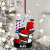 Joycorners Custom Barber Chair Ornament, Personalized Ornament 2D Flat LM2211