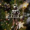 Joycorners Weightlifter Lover Christmas Ornament, Personalized Ornament 2D Flat LM2211