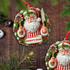 Joycorners Custom Name Ornament, Christmas Santa Chef 2D Flat LM2211