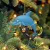 Joycorners Dolphin Trainer Home Decor, Christmas Ornament, Personalized Ornaments 2D Flat LM2111
