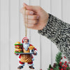 Joycorners Custom Name Fast Food Santa Ornament, Santa Christmas Gift Decoration 2D Flat LM2111